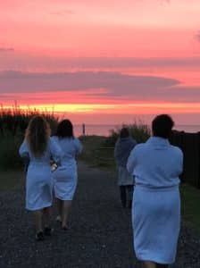 Dyp i Kattegat ved solnedgang