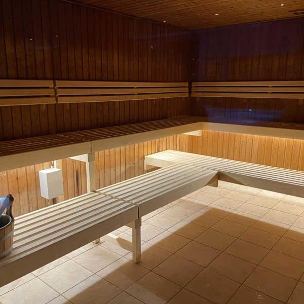 Almindelig sauna hos Hotel Viking i Sæby, Nordjylland